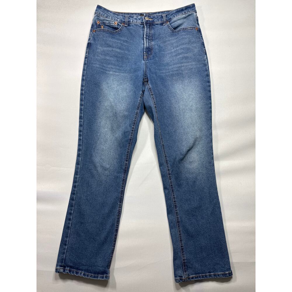 Frye Women's High Rise Straight Leg Blue Stretch Denim Jeans - 8/29 (30x28.5)